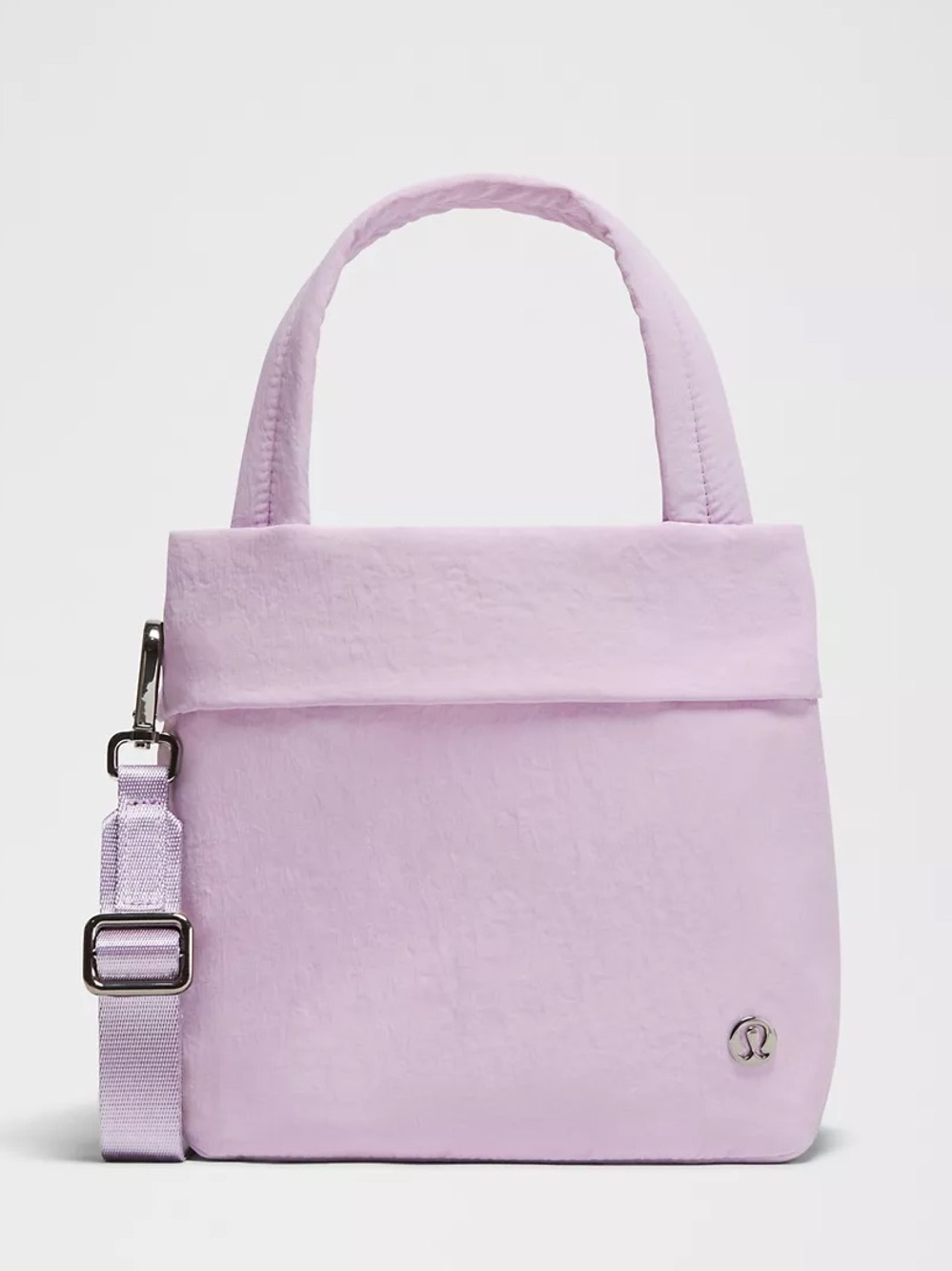 Lululemon -Small Tote Bag 5L - Lilac Play/Silver NWT